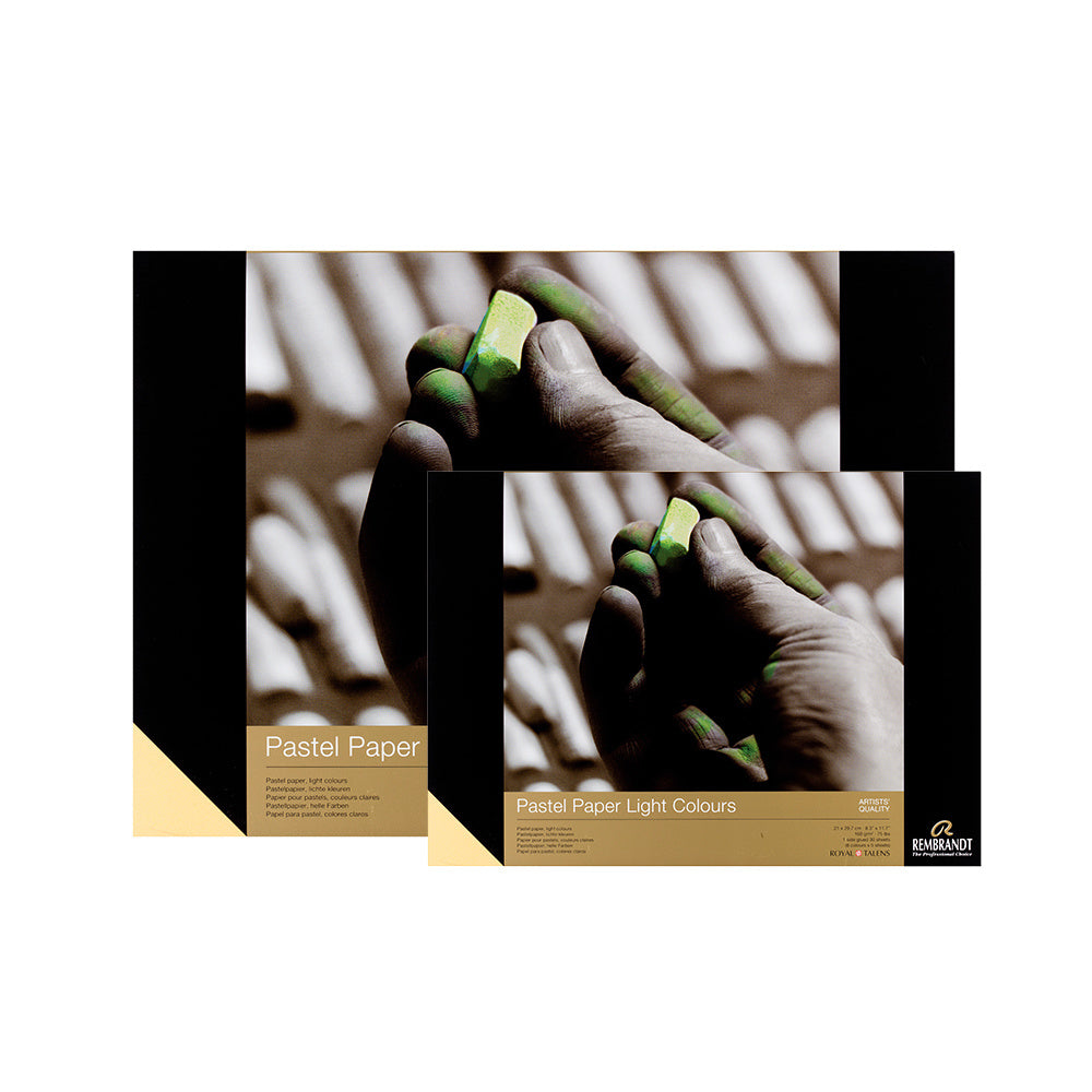 Pastelpapier lichte kleuren selectie 160gr 30 vellen