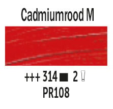 Van Gogh 200ml olieverf 314 Cadmiumrood middel