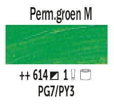 Van Gogh 200ml olieverf 614 Permanentgroen middel