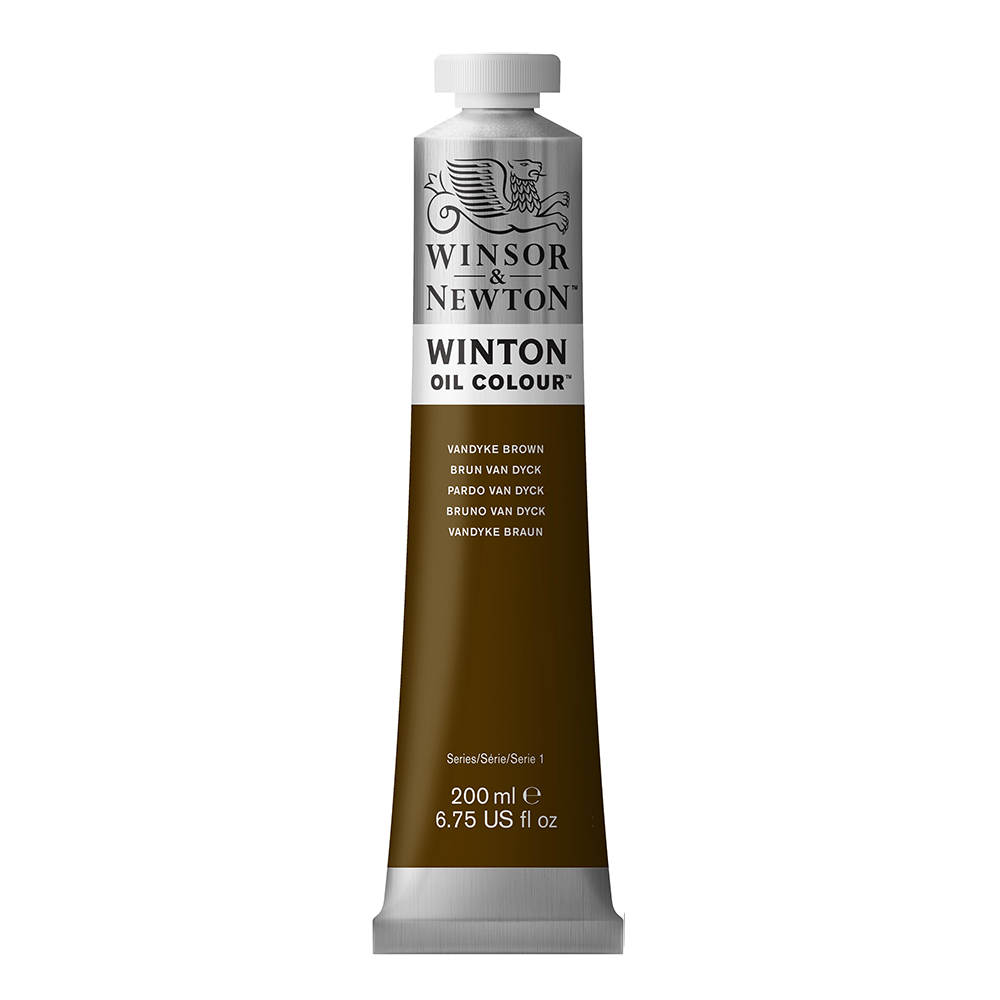 W&N Winton olieverf 200ml Vandyke Brown 676